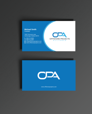 Offshore Energy Projects Management Consultancy needs a business card design  | Diseño de Tarjeta de Presentación por chandrayaan.creative