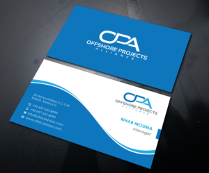 Offshore Energy Projects Management Consultancy needs a business card design  | Visitenkarten-Design von Uttom 2