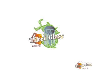 Tilted Glass Apex NC | Logo Design by Matea
