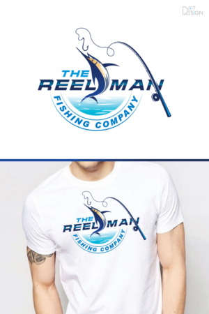 The Reel Man Fishing Company  | Logo Design by Dot Design 3