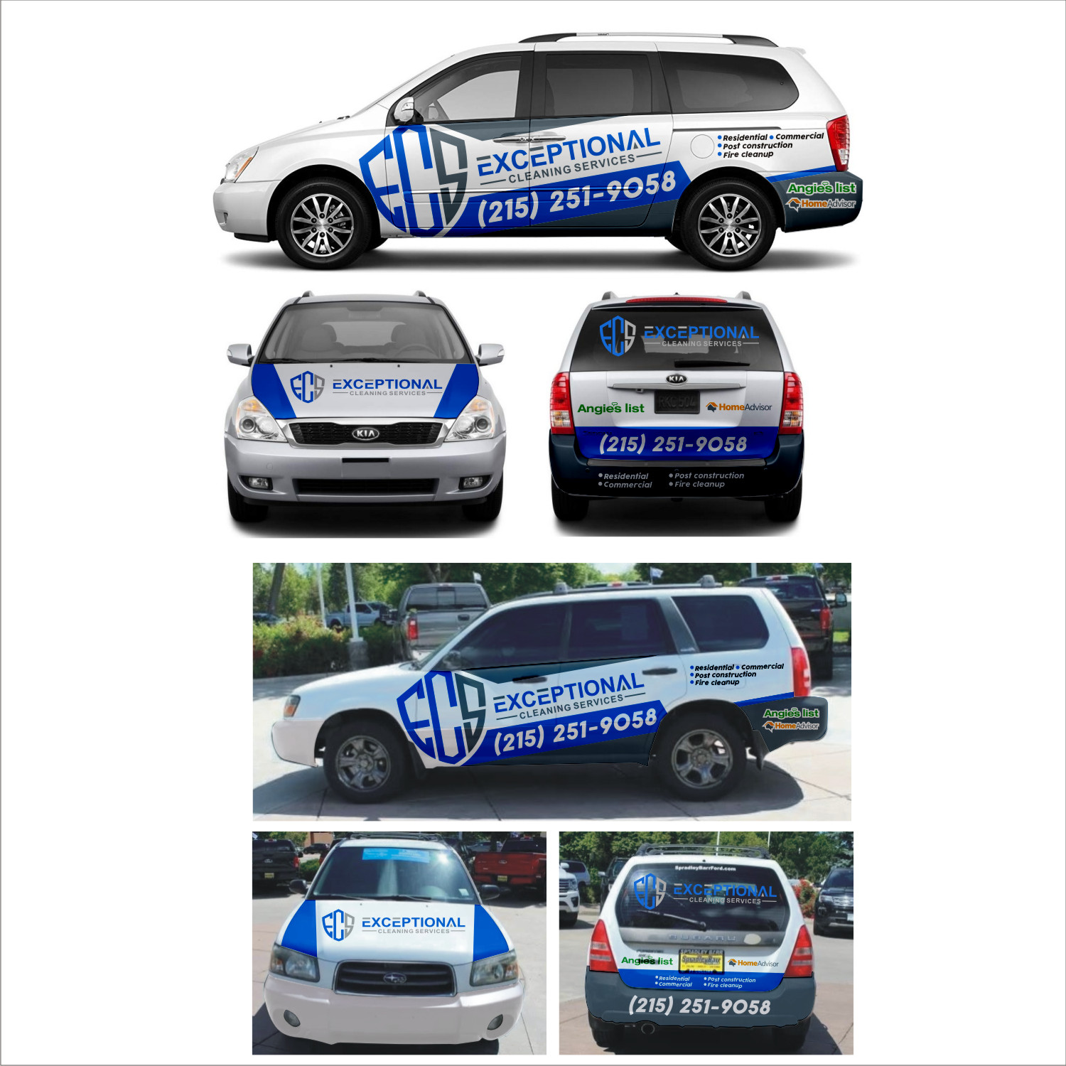 Car Wrap Design by DG+ for Exceptional Cleaning Services | Design: #22647765