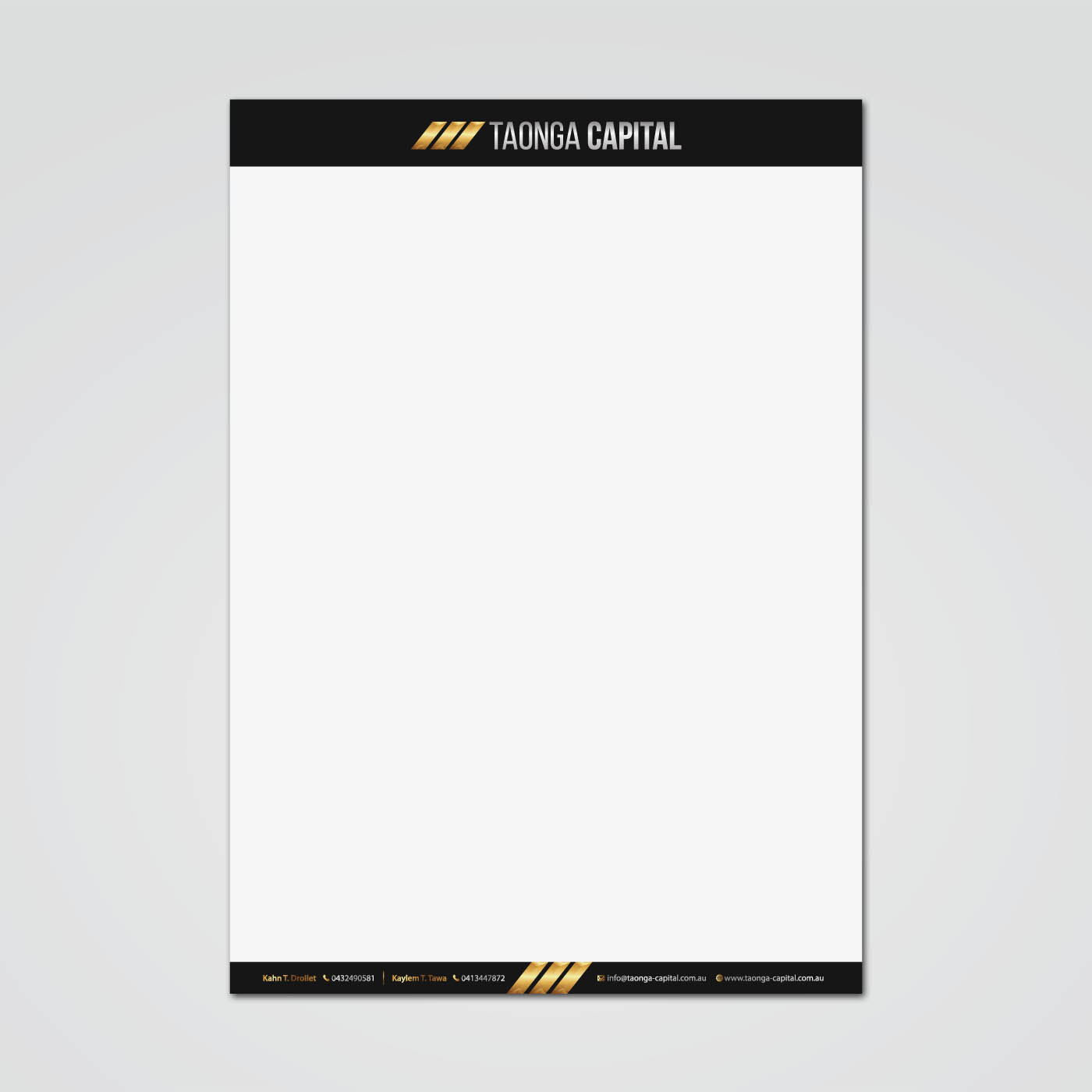 Briefkopf-Design von MDesign für Drollet Industries | Design #22590773