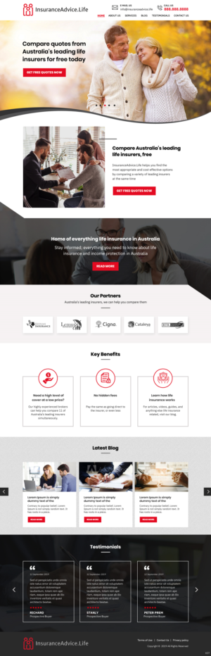 Wordpress Design by pb for this project | Design: #22601755