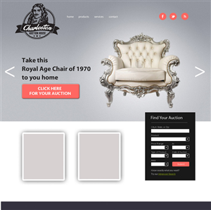 Logo Design by Rflames for Charleston Auction House | Design: #2996137