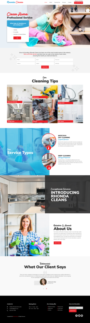 exciting cleaing project | Diseño Web por sai.designer87