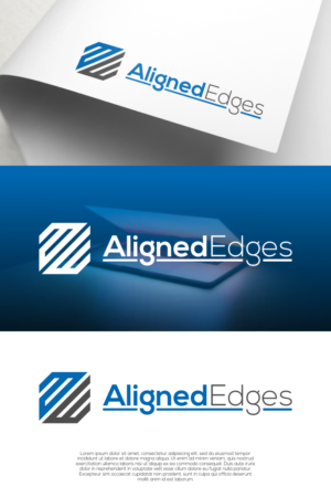 "AlignedEdges" or "AE" | Logo Design by laba tiada henti