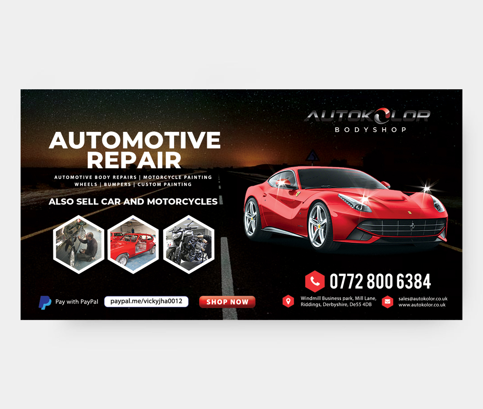 Facebook-Design von Bhushan jha für Autokolor Bodyshop | Design #22654997