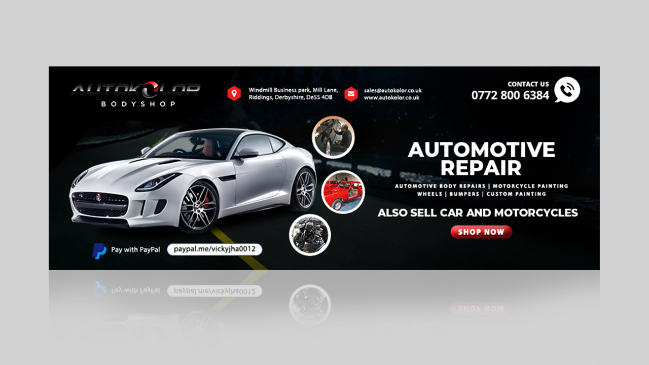 Facebook Design by Bhushan jha for Autokolor Bodyshop | Design #22655632