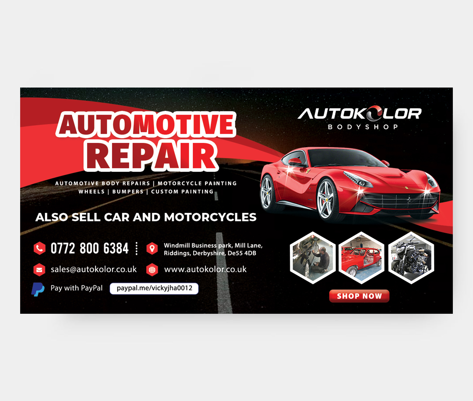 Facebook-Design von Bhushan jha für Autokolor Bodyshop | Design #22665649