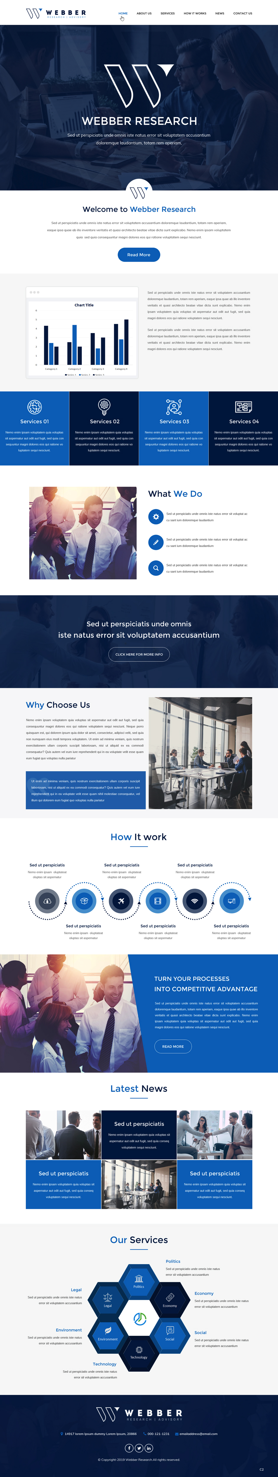 Web Design by pb for Webber Research & Advisory LLC | Design #22601799