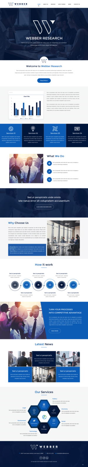 Web Design by pb for Webber Research & Advisory LLC | Design: #22601799
