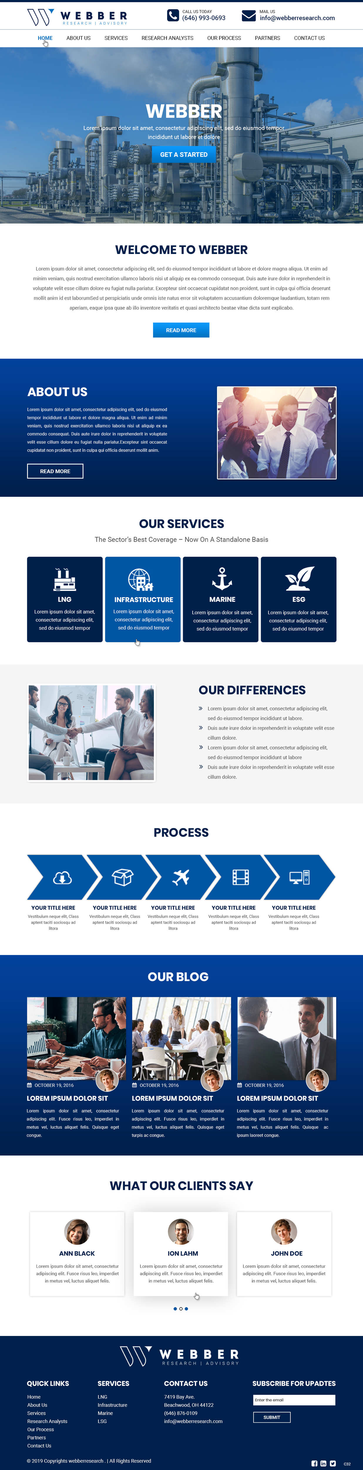 Web-Design von pb für Webber Research & Advisory LLC | Design #22601805