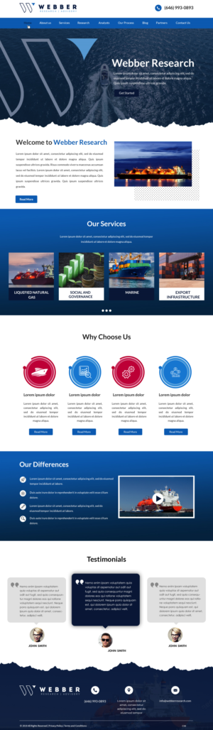 Web Design by pb for Webber Research & Advisory LLC | Design: #22601806