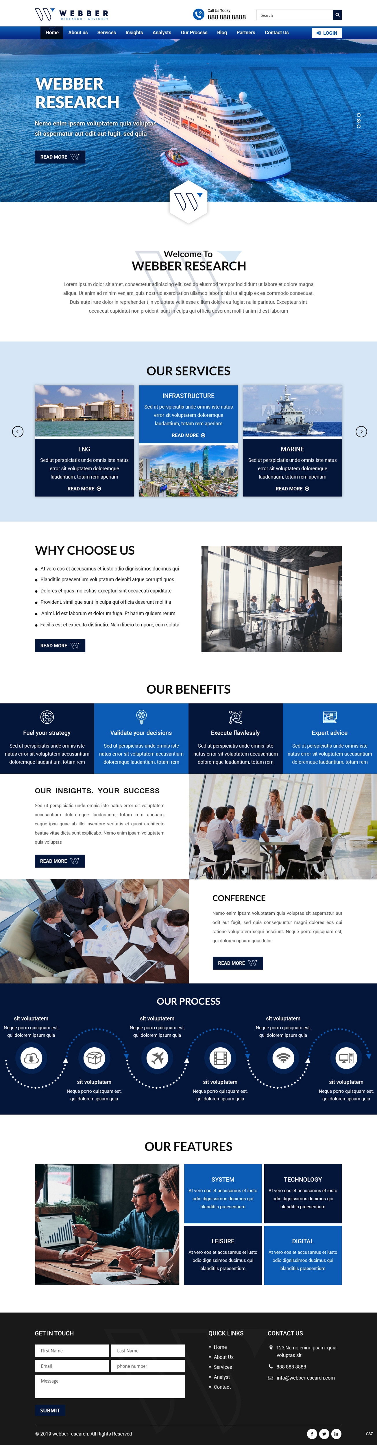 Web Design by pb for Webber Research & Advisory LLC | Design #22601807