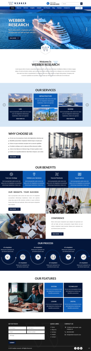 Web Design by pb for Webber Research & Advisory LLC | Design: #22601807