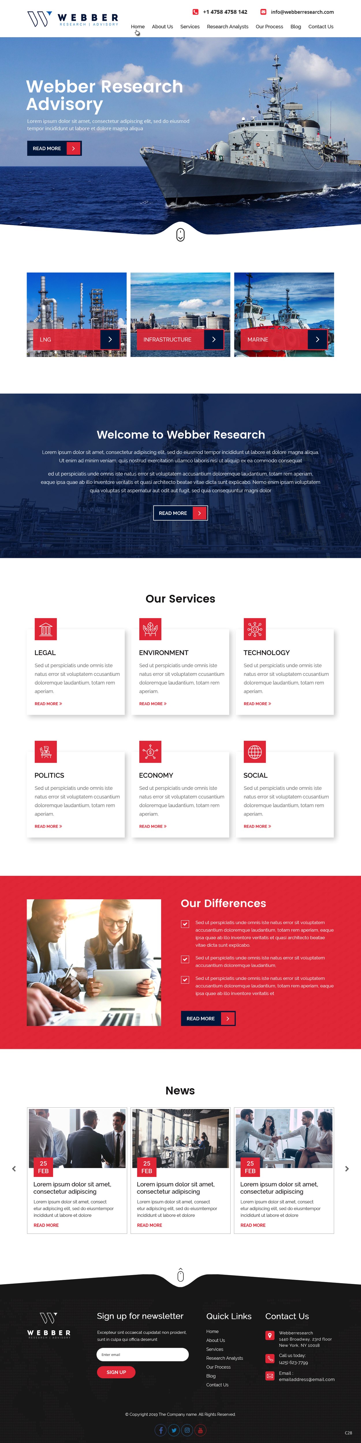 Web-Design von pb für Webber Research & Advisory LLC | Design #22601808