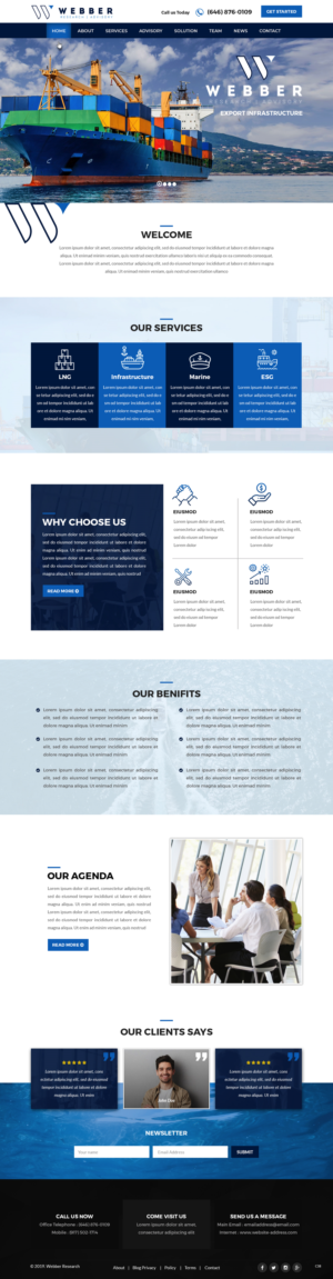 Web Design by pb for Webber Research & Advisory LLC | Design: #22601813