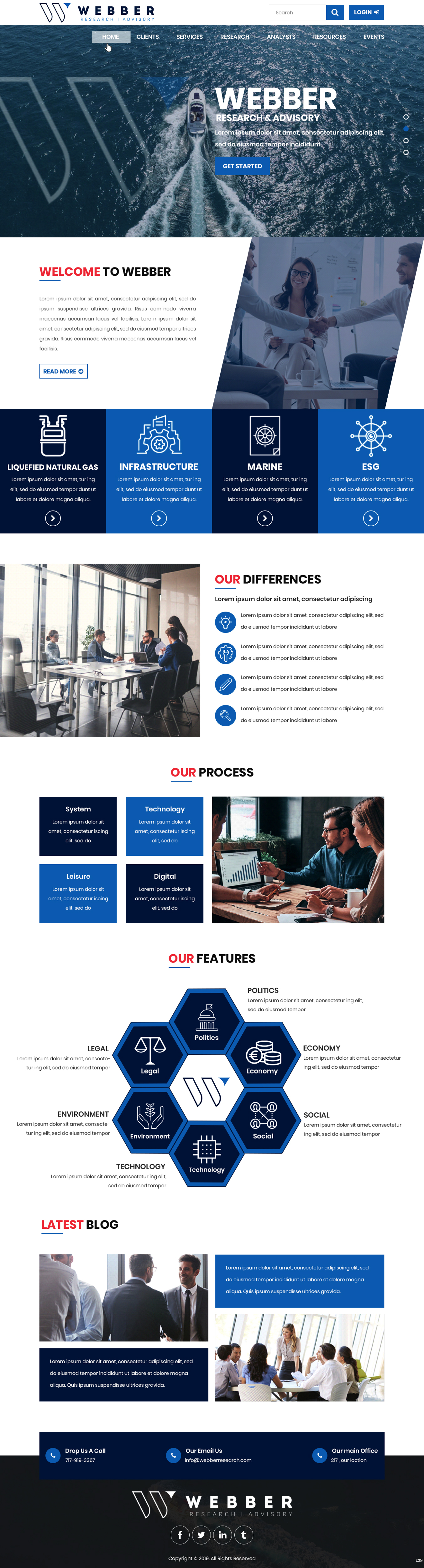 Web-Design von pb für Webber Research & Advisory LLC | Design #22601814