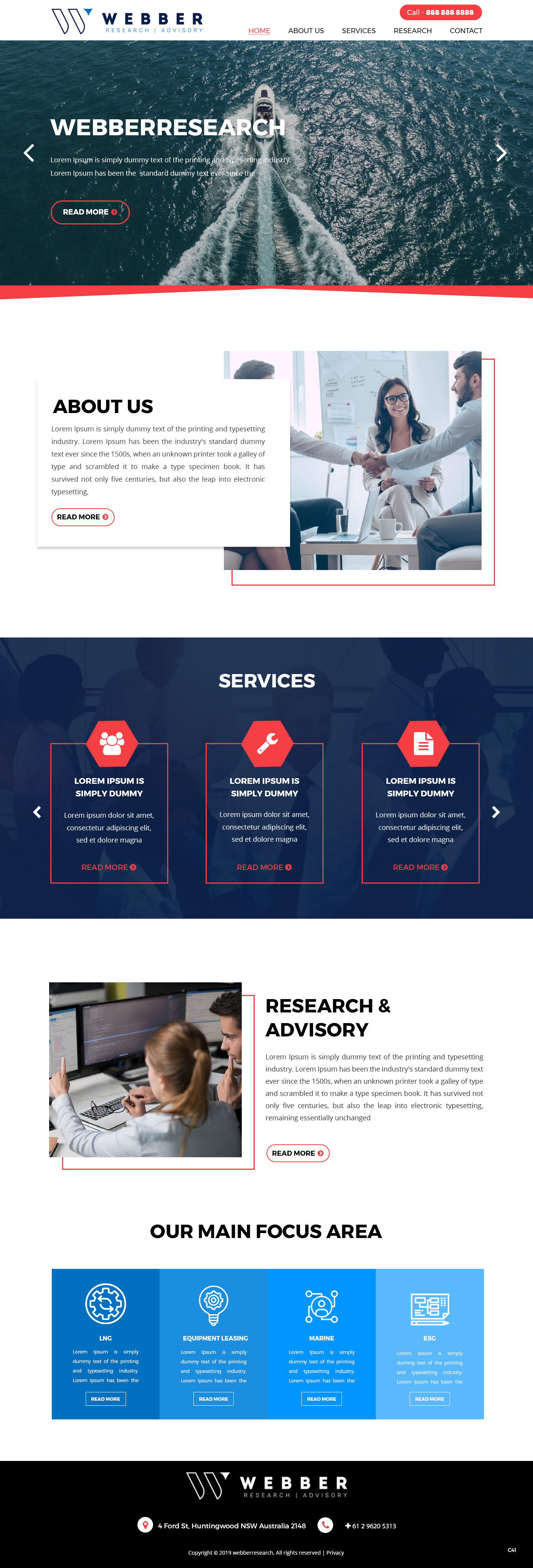 Web-Design von pb für Webber Research & Advisory LLC | Design #22601816