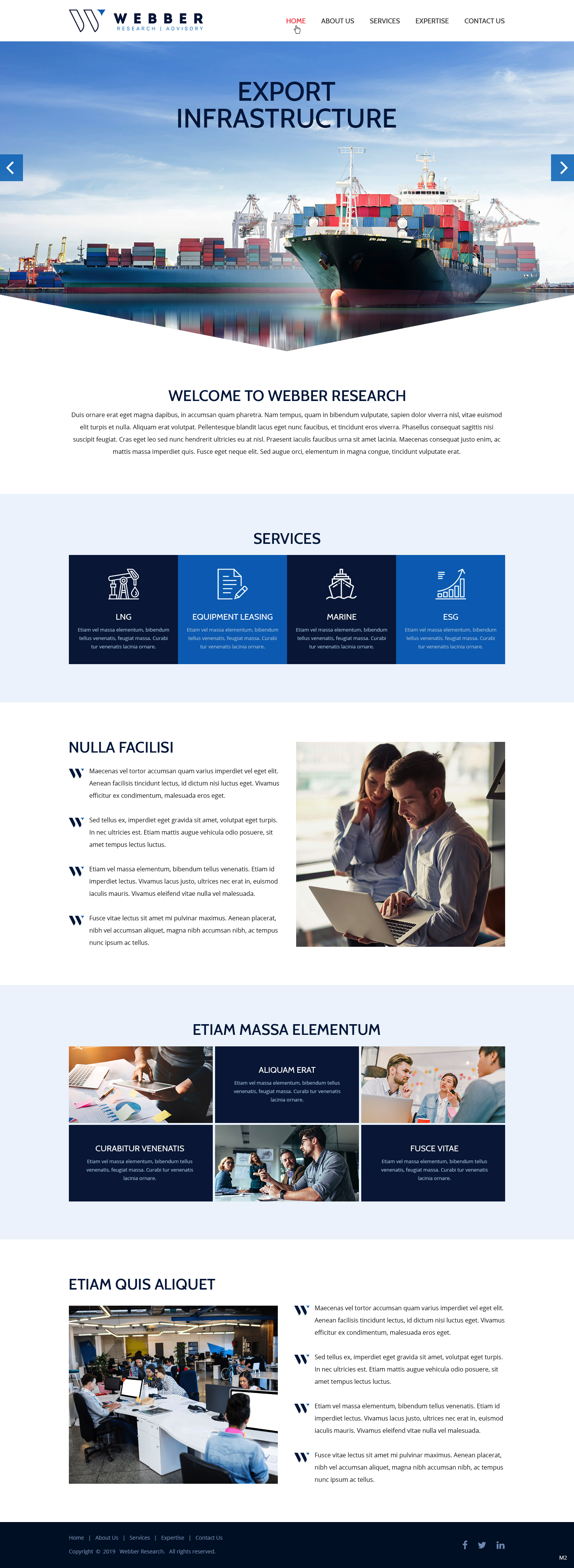 Web Design by pb for Webber Research & Advisory LLC | Design #22601821