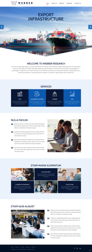 Web Design by pb for Webber Research & Advisory LLC | Design: #22601821