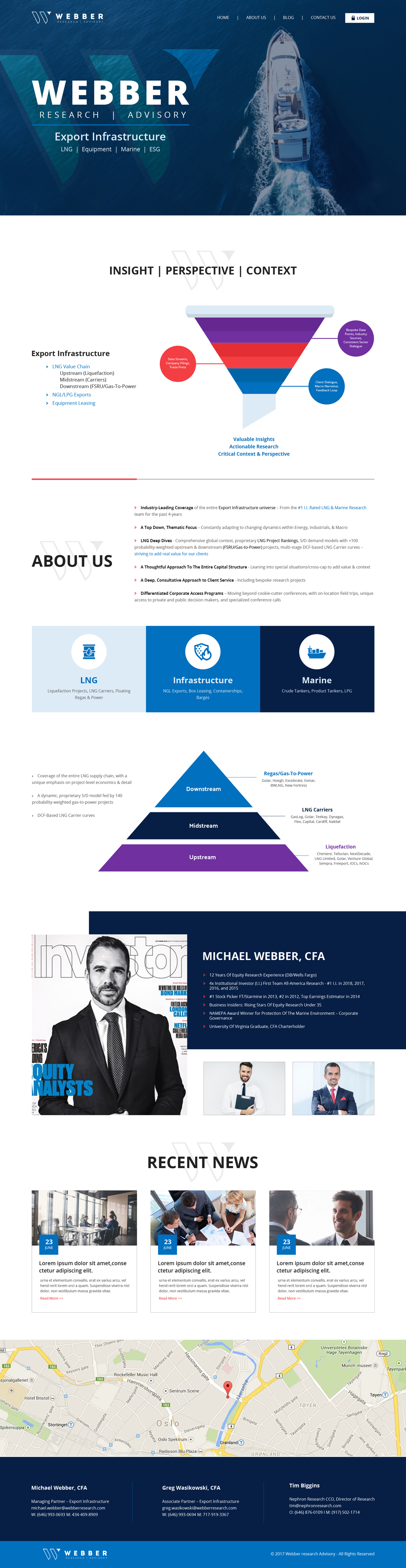 Web Design by sai.designer87 for Webber Research & Advisory LLC | Design #22600434