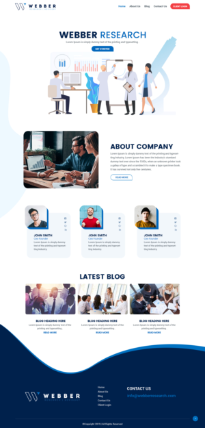 Web Design by syrwebdevelopment for Webber Research & Advisory LLC | Design #22622362