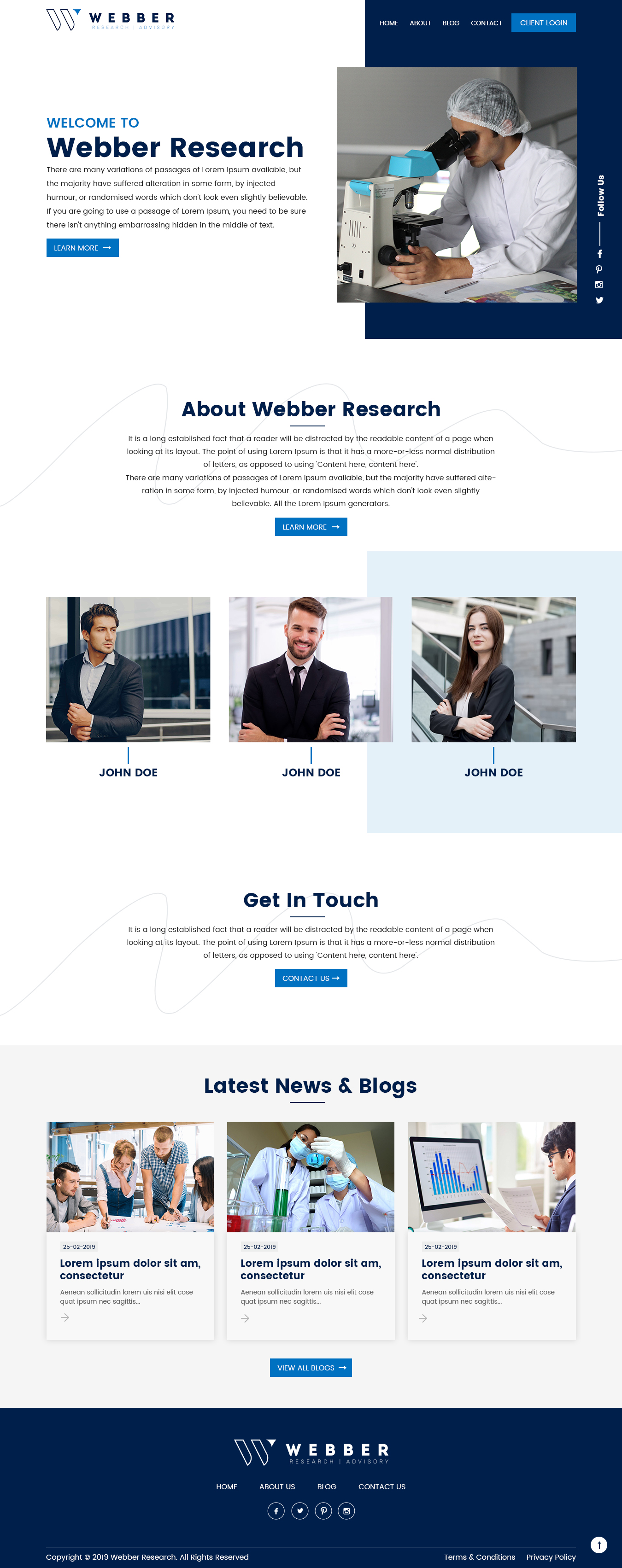 Web Design by nzdesigners for Webber Research & Advisory LLC | Design #22624711
