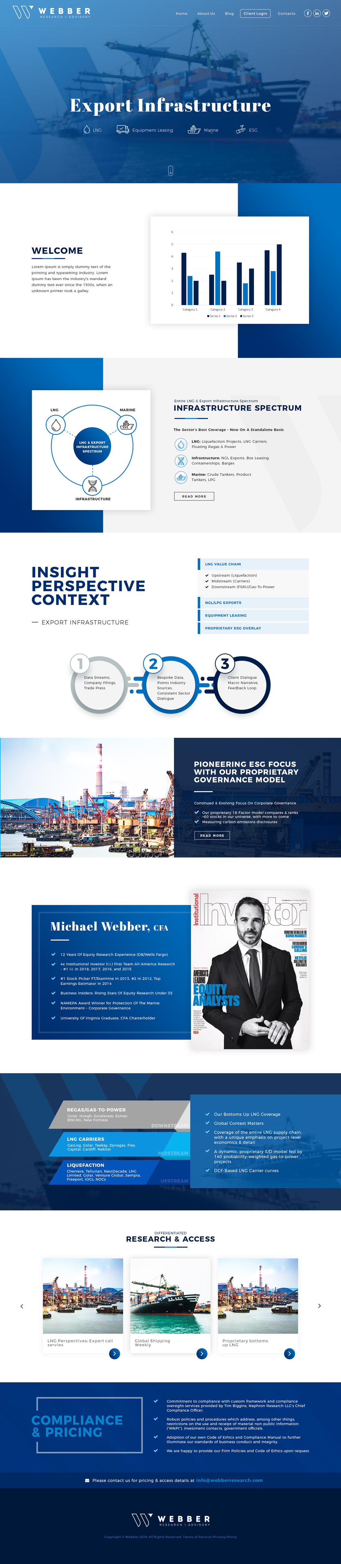 Web Design by AbhishekRoyBunty for Webber Research & Advisory LLC | Design #22652478