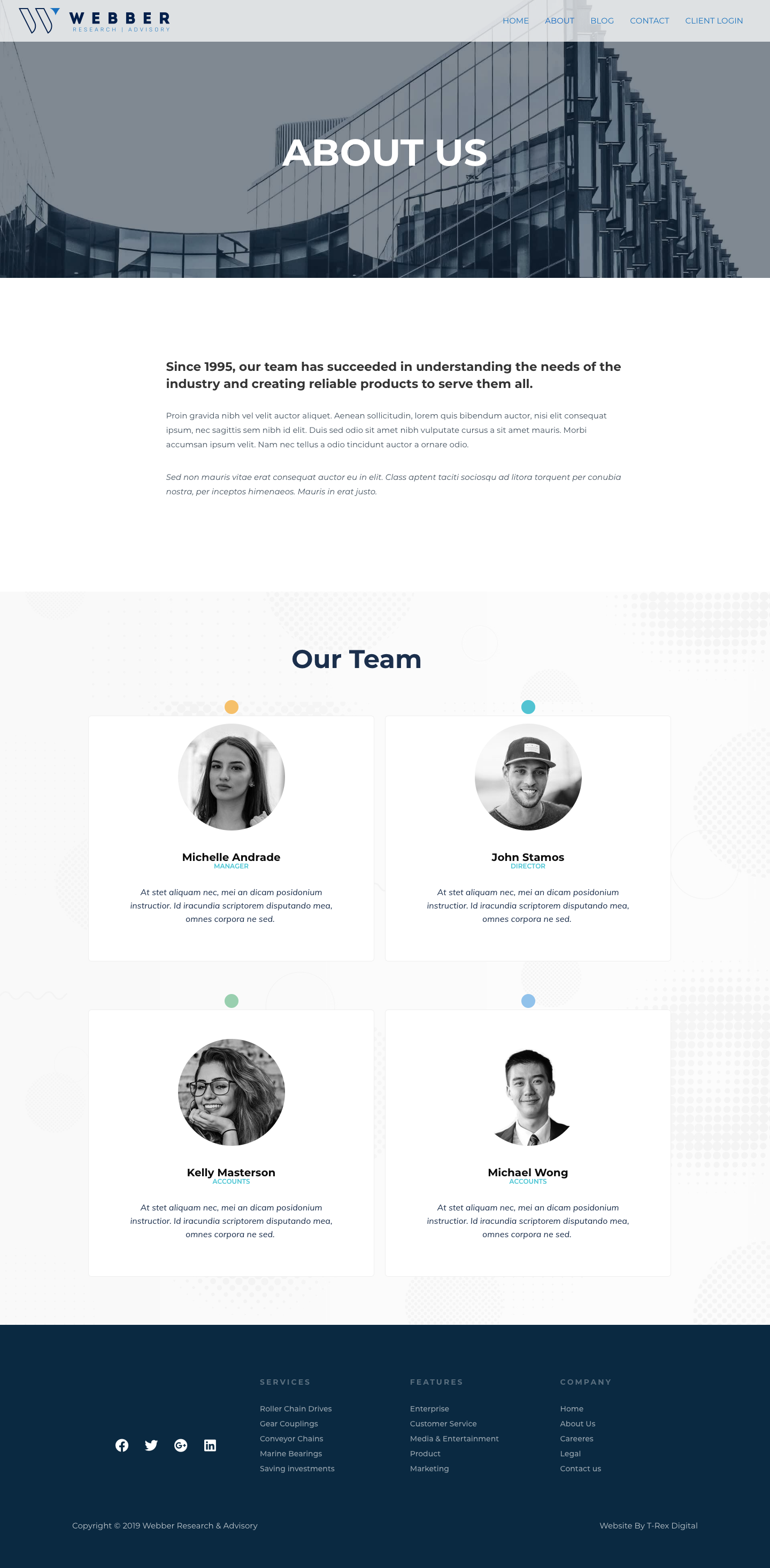 Web Design by Thabiso M for Webber Research & Advisory LLC | Design #22642192