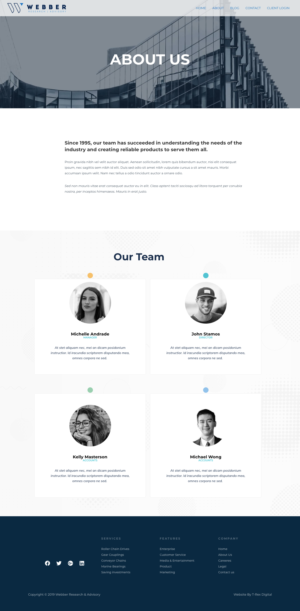 Web Design by Thabiso M for Webber Research & Advisory LLC | Design: #22642192