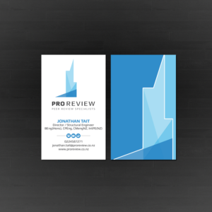 Visitenkarten-Design von Creations Box 2015 für Pro Review | Design: #22600104