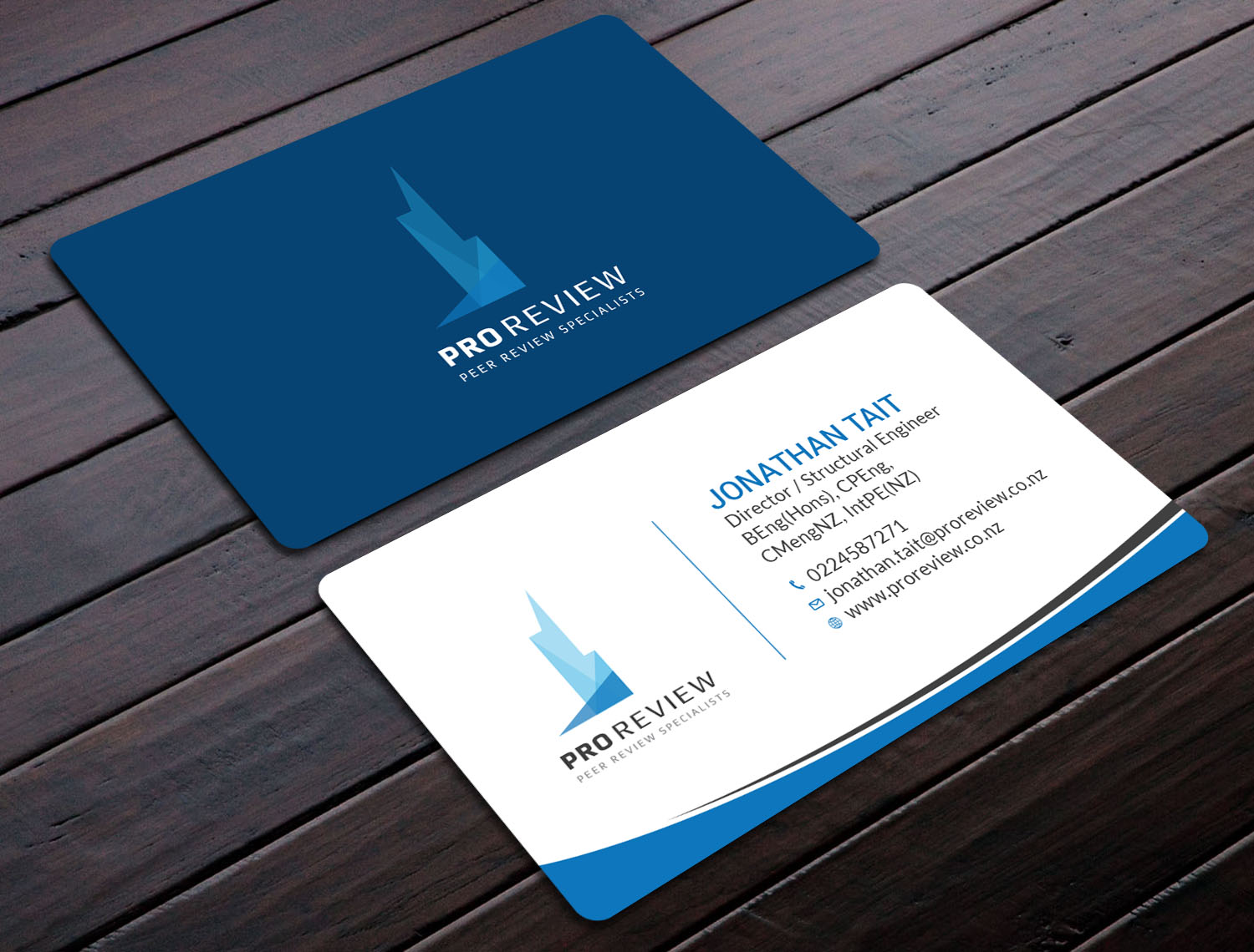 Visitenkarten-Design von Tripti Ranjan Gain für Pro Review | Design #22595913