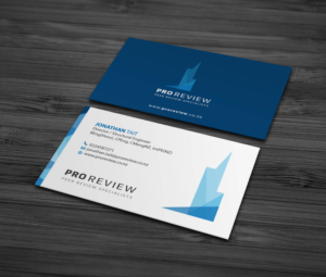 New business card for civil engineering company - "Pro Review" | Visitenkarten-Design von MDesign