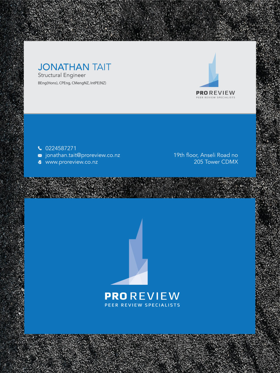 Design de Carte de Visite par zumur 2 pour Pro Review | Design #22616033