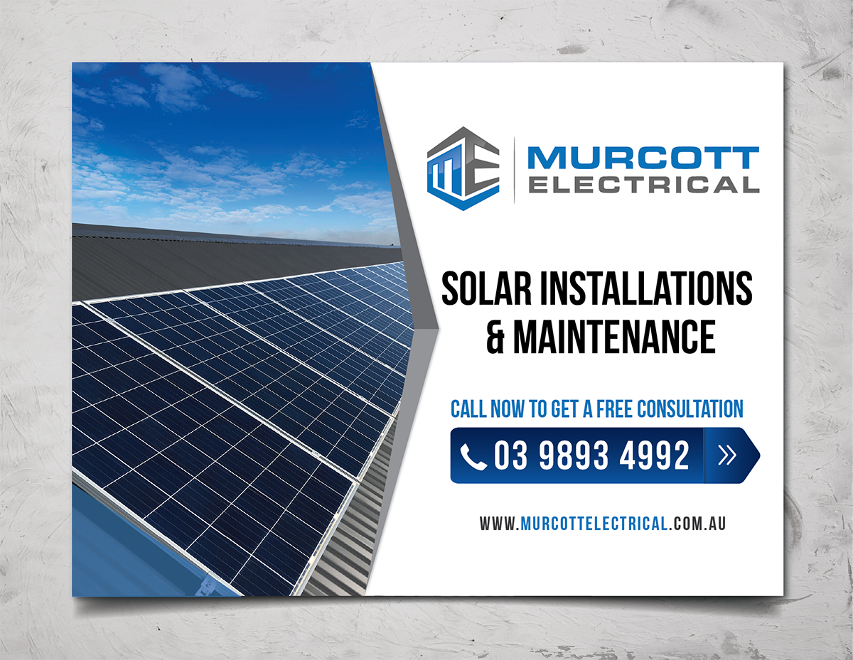 Diseño de Flyer por alex989 para Murcott Electrical Pty Ltd | Diseño #22614129