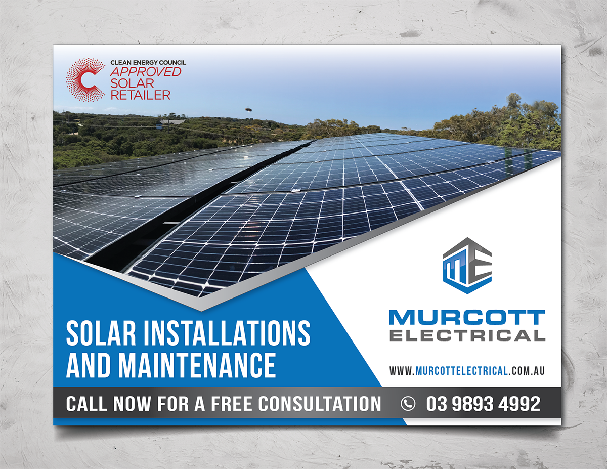 Diseño de Flyer por alex989 para Murcott Electrical Pty Ltd | Diseño #22652290
