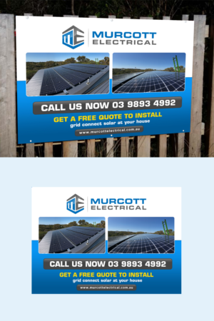 Solar Advertising Corflute Sign | Flyer Design by ZeneFashions