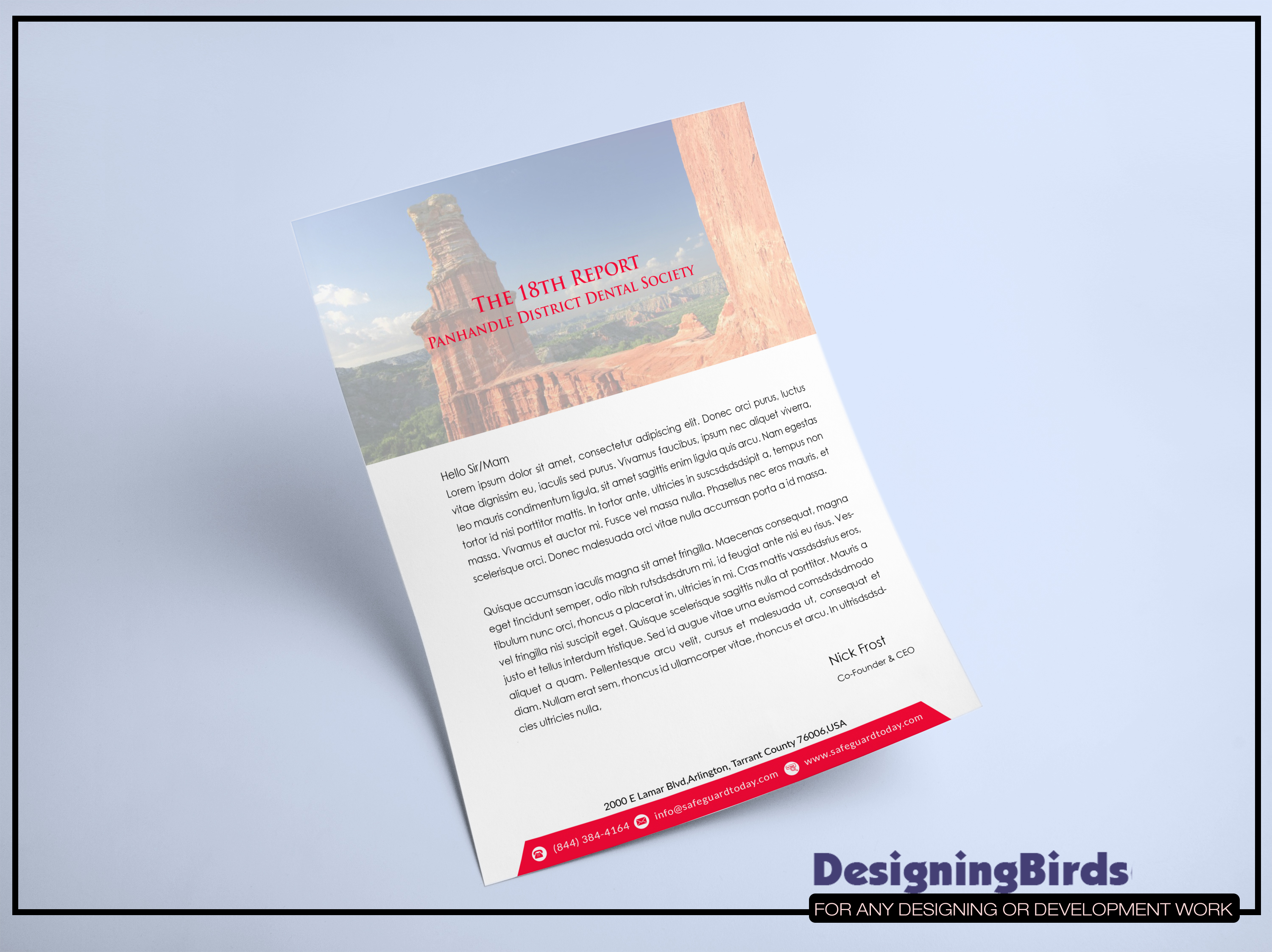Letterhead Design by Designing Birds for this project | Design #22605169
