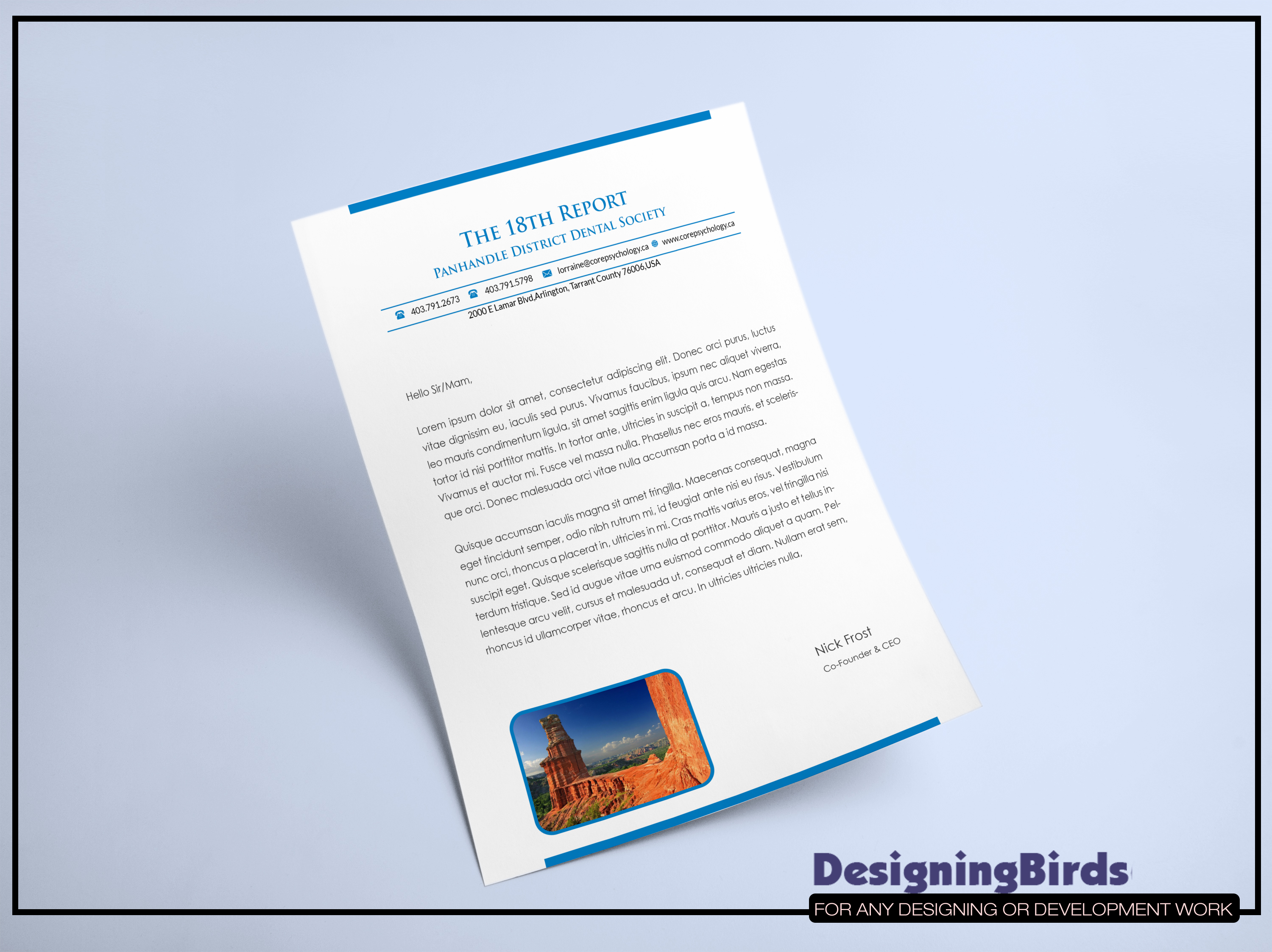Letterhead Design by Designing Birds for this project | Design #22606472