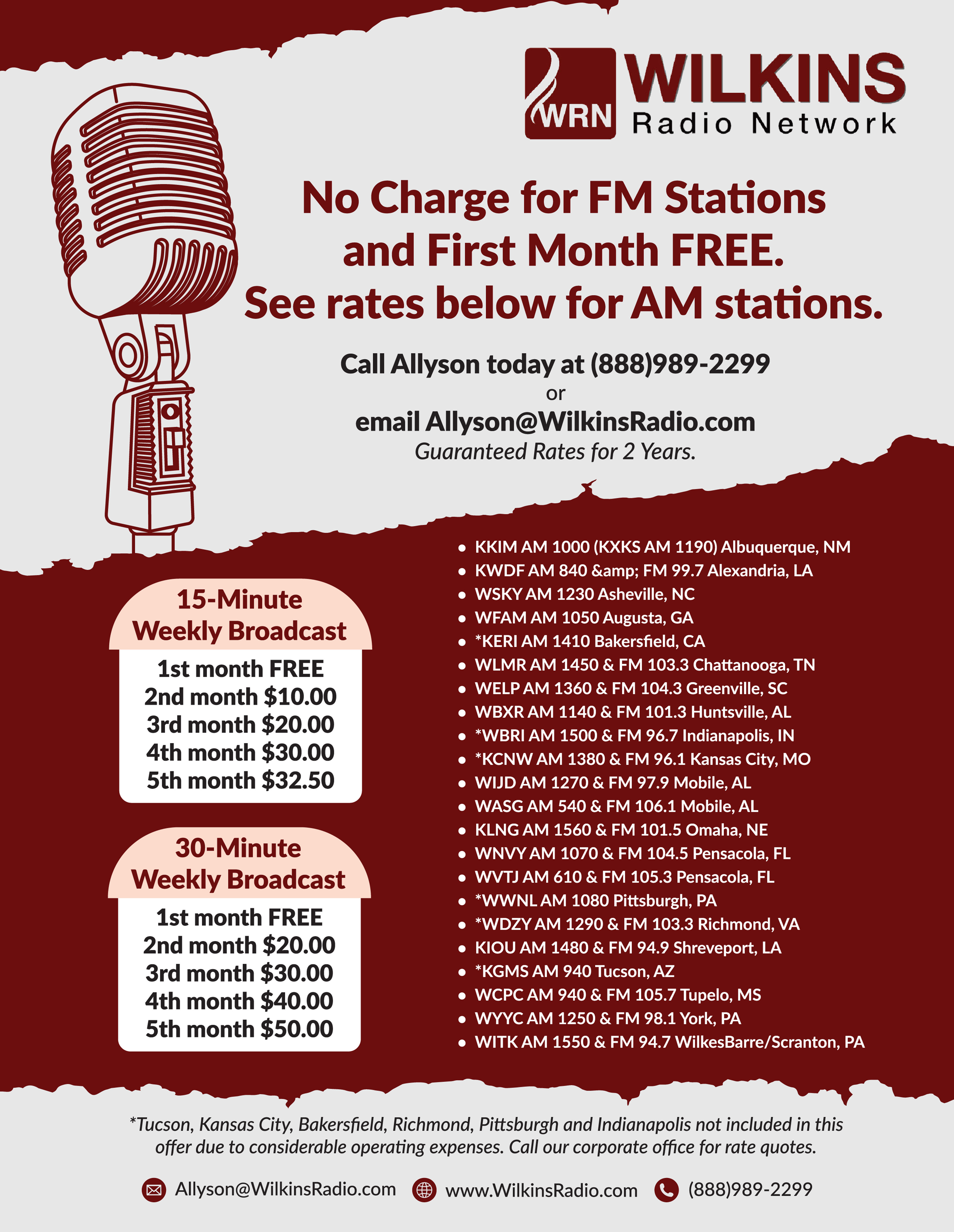 Flyer Design by Innovation Media for Wilkins Radio Network | Design #22602642