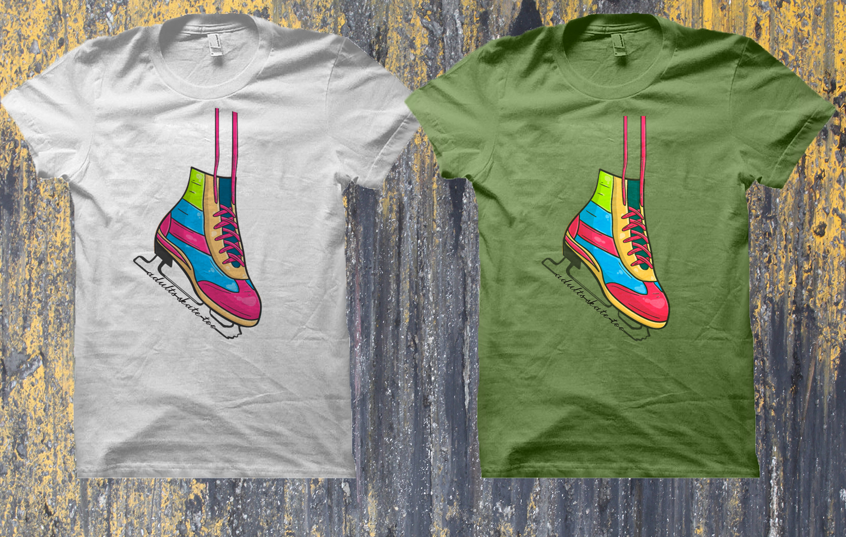 T-shirt Design by 7nights for Adults Skate Too | Design #22695970