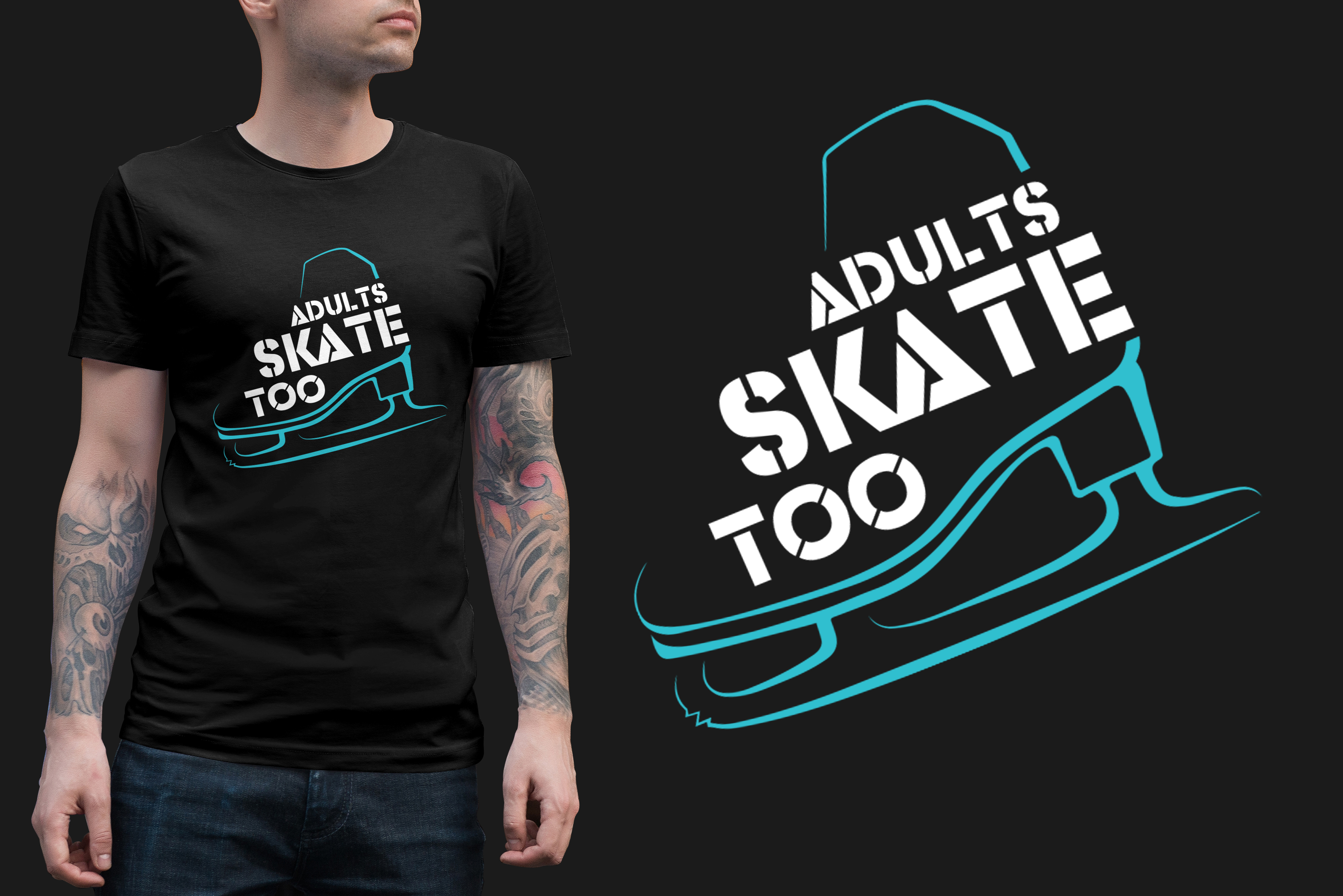 T-shirt Design by fallingpixels for Adults Skate Too | Design #22613658
