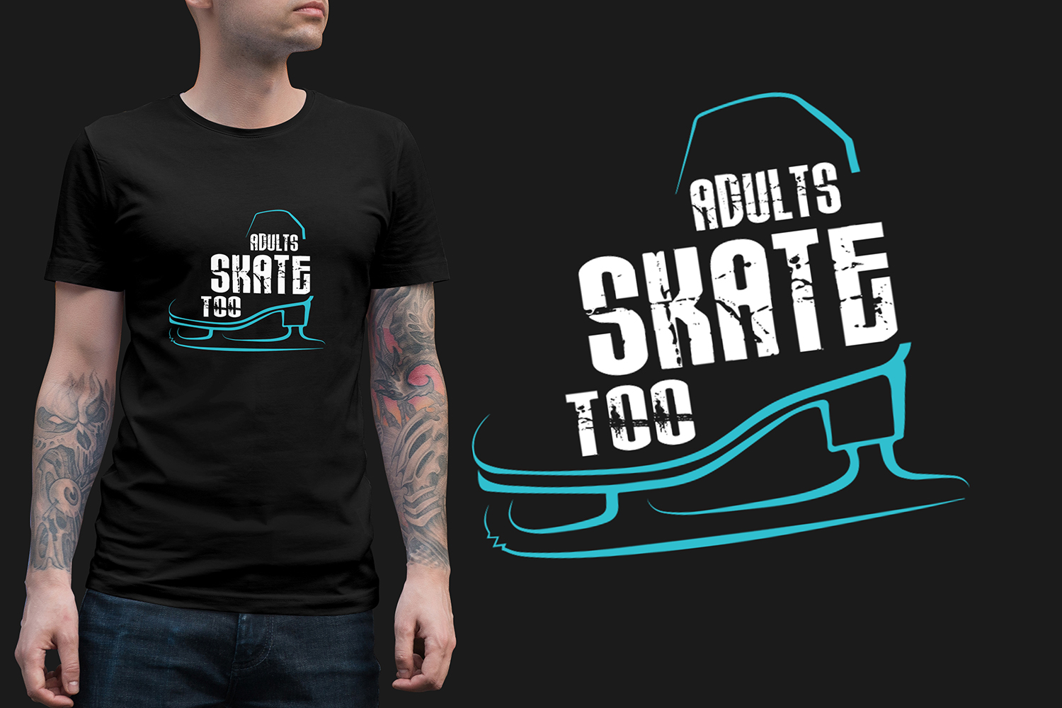 T-shirt Design by fallingpixels for Adults Skate Too | Design #22664536