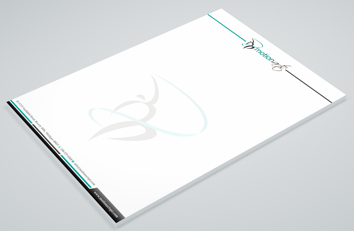 Stationery Design by Petter Goms for Motion Arts | Design #22612098