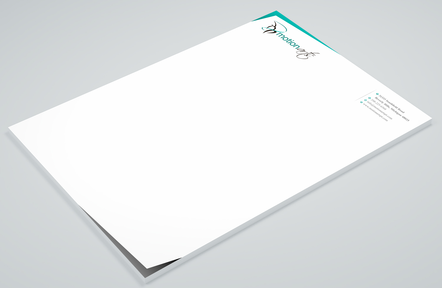 Stationery Design by Petter Goms for Motion Arts | Design #22612986