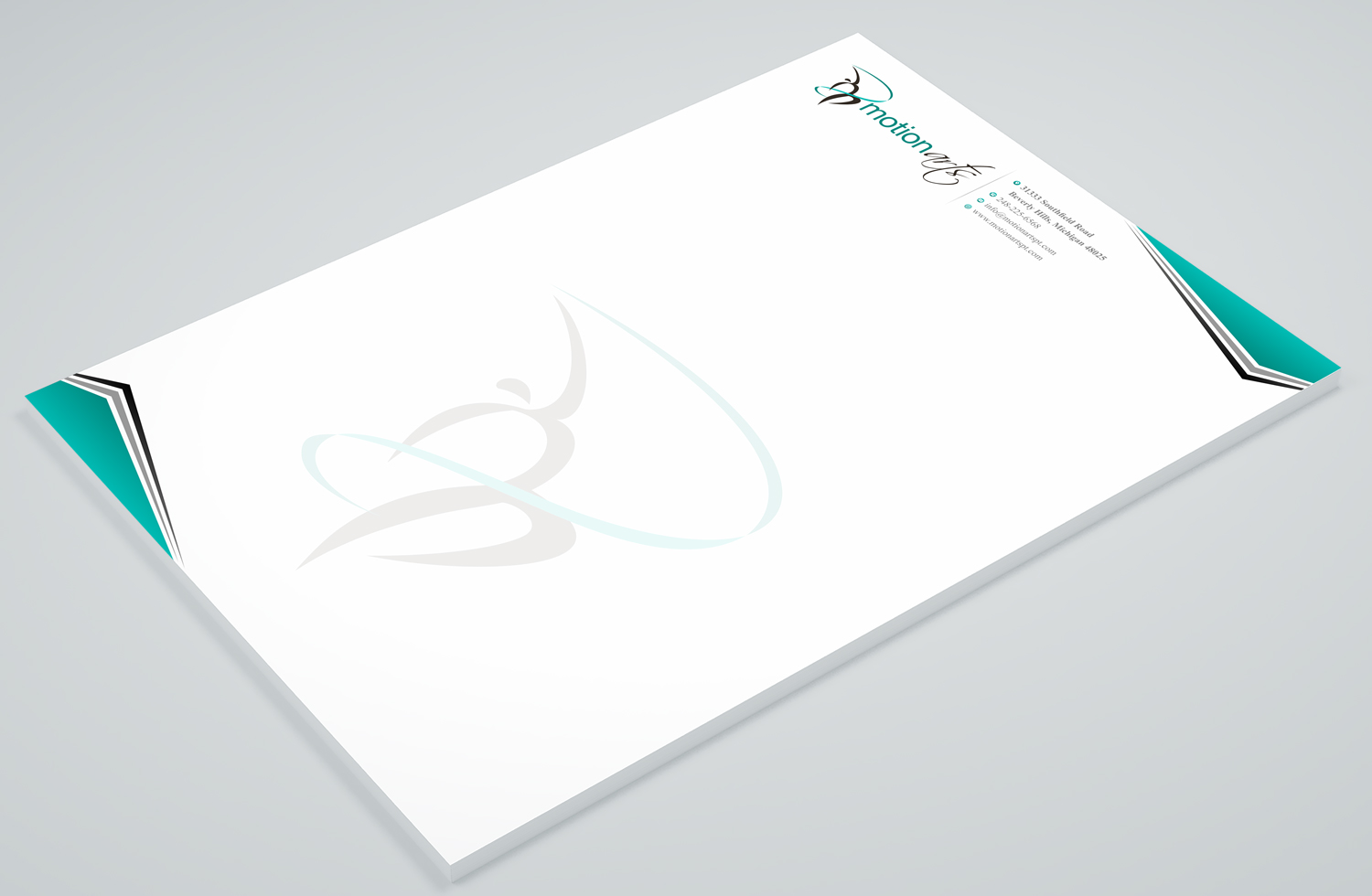 Stationery Design by Petter Goms for Motion Arts | Design #22613003