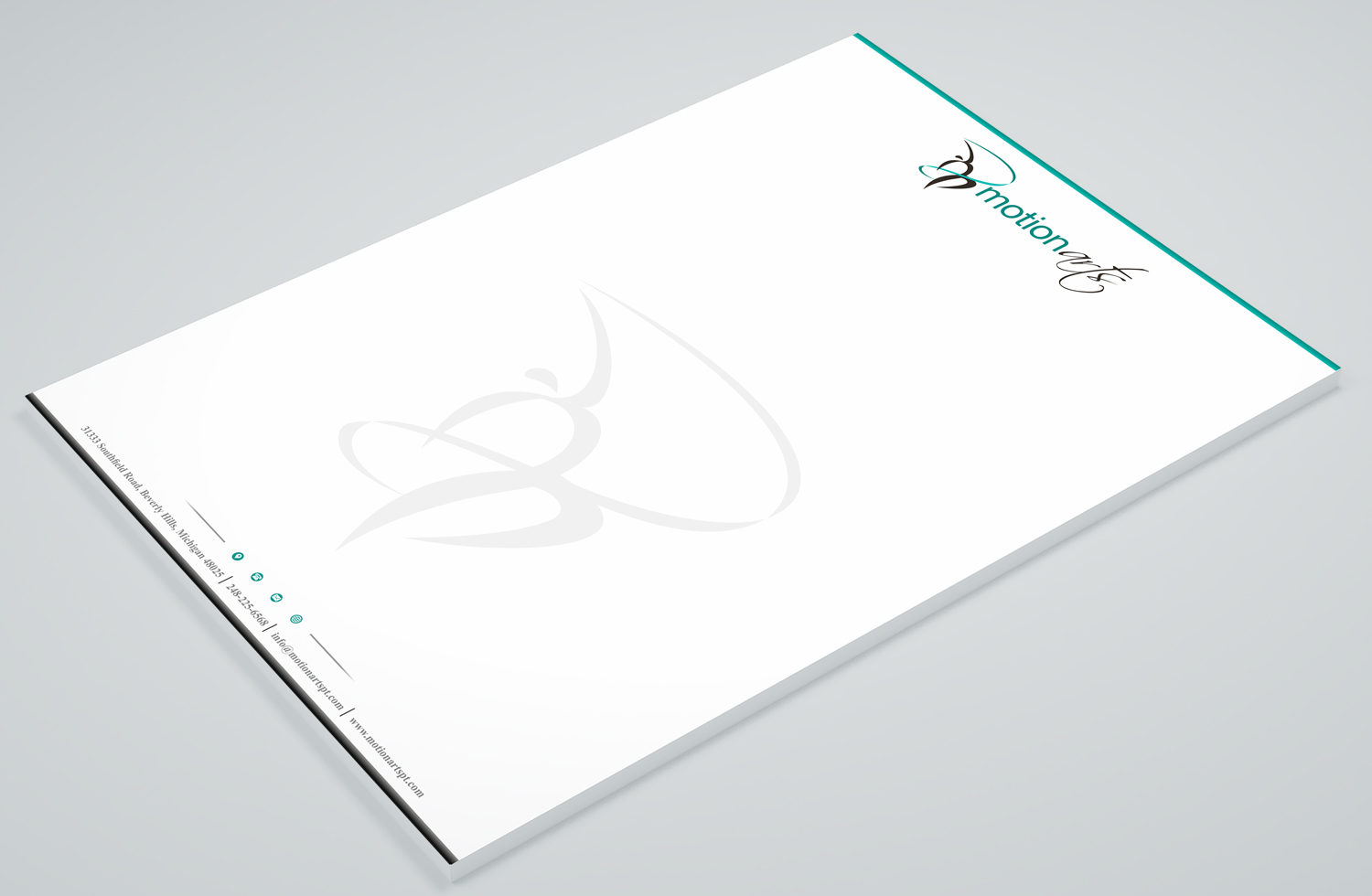 Stationery Design by Petter Goms for Motion Arts | Design #22613108