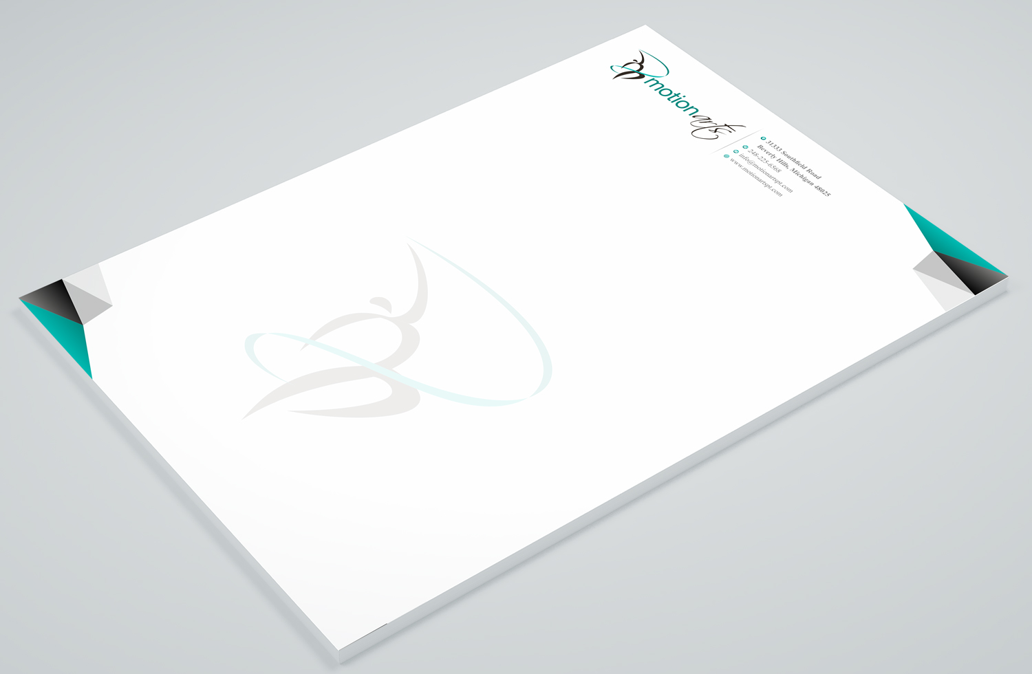 Stationery Design by Petter Goms for Motion Arts | Design #22613173