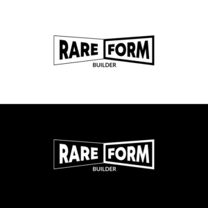 Rare Form - tag line under to be build rebuild | Logo Design by ecorokerz